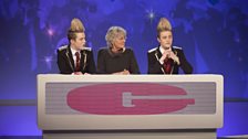 Germaine Greer with Jedward