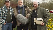 The team - presenter Chris Sperring with botonist Ray Woods and producer Andrew Dawes