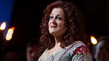 Deborah Voigt as Brünnhilde in Wagner's “Götterdämmerung.” Photo: Marty Sohl/Metropolitan Opera