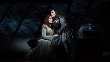 Deborah Voigt as Brünnhilde and Karen Cargill as Waltraute in Wagner's “Götterdämmerung.” Photo: Marty Sohl/Metropolitan Opera