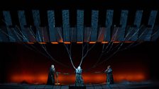 A scene with the Norns (Michaela Martens, Elizabeth DeShong, Heidi Melton) Photo: Marty Sohl/Metropolitan Opera