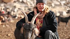 Kate Humble in the Wakhan Valley.