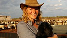 Kate Humble at the Meka Station.