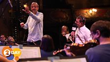 Dermot O'Leary with conductor Mike Dixon