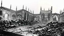 The ruins of Coventry Cathedral