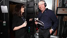 Claudia Winkleman and Ken Bruce