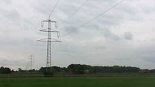 The pylons where B-Baker was bought down