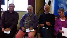 Glannau Teifi: Carol Burne Jones, Geraint Volk, Terwyn Tomos, Gwen Jones.