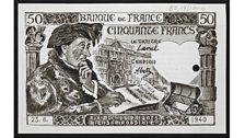 Banque de France (mock-up of 50 Francs notes)