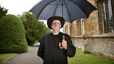 Mark Williams as GK Chesterton's Father Brown