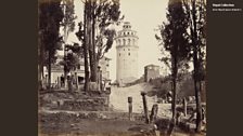 Tower of Galata and part of Turkish burial ground, Constantinople (now Istanbul), Turkey (21 May 1862)