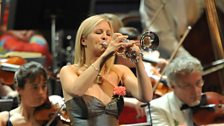 Alison Balsom playing at the Last Night of the 2009 91ȱ Proms