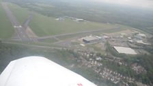 The view from the light aircraft