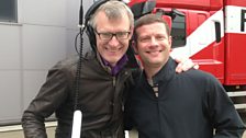 Jeremy with Dermot O'Leary, who are presenting a Friday Night Is Music Night  Dambusters special