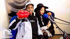 Sarah Jane with A$AP Rocky at Radio 1's Big Weekend