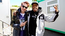 Grimmy with A$AP Rocky at Radio 1's Big Weekend