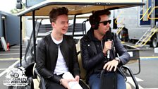 Grimmy backstage with Connor Maynard