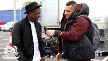 Semtex backstage with Labrinth