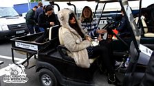 Jameela backstage at Radio 1's Big Weekend