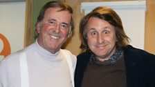 Milton Jones with Sir Terry