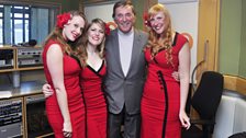 The Sugar Sisters with Sir Terry