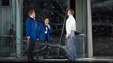 Pavol Breslik as Lensky, Thom Rackett as Young Onegin, Simon Keenlyside as Eugene Onegin