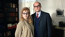 Hugh Bonneville as Philip Larkin and Tara Fitzgerald as his long term partner, Monica Jones from the 91ȱ Drama Love Again