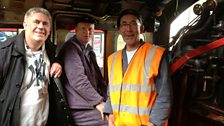 Ali Brownlee Meets Driver John Green And Fireman Ian Foot