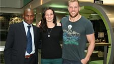 Frank Sinclair, Keri-Ann Payne and James Haskell