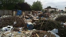 Romanian camp in north London