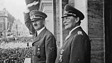 Hitler and Goering on the balcony at a Victory Parade in Berlin, July 1940, after the invasion of France