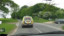 A police escort to the treasure location