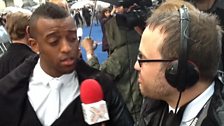 Oritsé Williams speaks to Kevin Pamplin