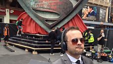 Kevin Pamplin before the Man of Steel premier began