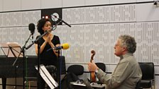 Elaine Mitchener and Irvine Arditti in the Late Junction Studio