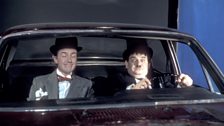 Roy Castle and Ronnie Barker as Laurel and Hardy in Seven of One: Another Fine Mess