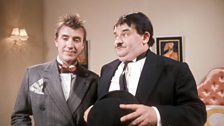 Roy Castle and Ronnie Barker as Laurel and Hardy in Seven of One: Another Fine Mess