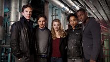 The cast of Radio 4's adaptation of Neil Gaiman's cult novel, Neverwhere, based in a subterranean world under London's streets