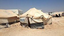 UNHCR tents at Zataari