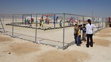 Children's playground at the camp