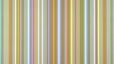 Bridget Riley, Kashan, 1984; on display as part of the Pop & Abstract exhibition at National Museum Cardiff