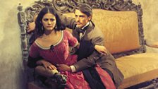 Claudia Cardinale as Angelica Sedara and Alain Delon as Tancredi Falconeri, in The Leopard (1963)