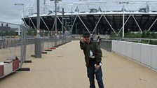 Adam Deacon at the Olympic Park