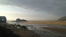 The beach at Perranporth, Cornwall