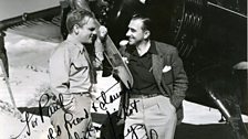 James Cagney with air racing pilot and movie stunt pilot, Paul Mantz