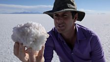 Lithium salt crystals, Salar de Uyuni