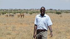 Daniel Letoyie, leader of the Grevy's Zebra conservation project in Samburu