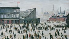 L.S. Lowry, Going to the Match, 1953