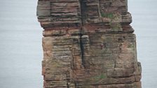 Red Szell climbing the Old Man of Hoy