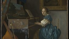 Johannes Vermeer (1632 - 1675) - A Young Woman seated at a Virginal, about 1670-2